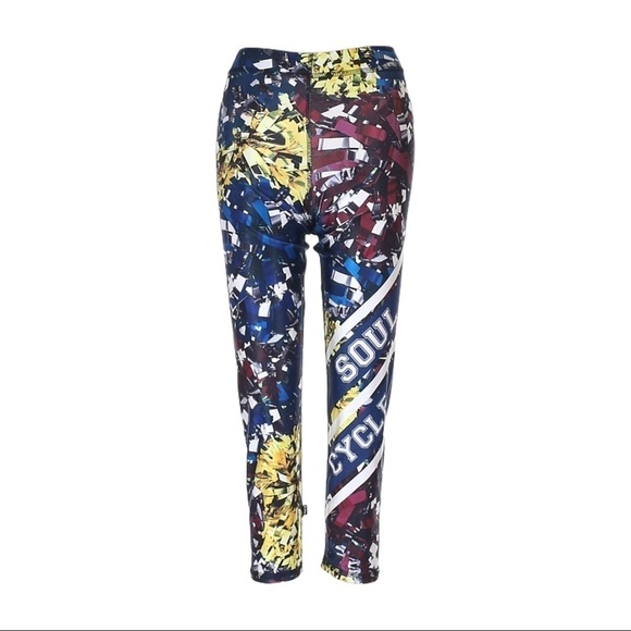 Zara Terez for Soul Cycle Abstract Geometric Crop Leggings Size XS - Picture 2 of 9